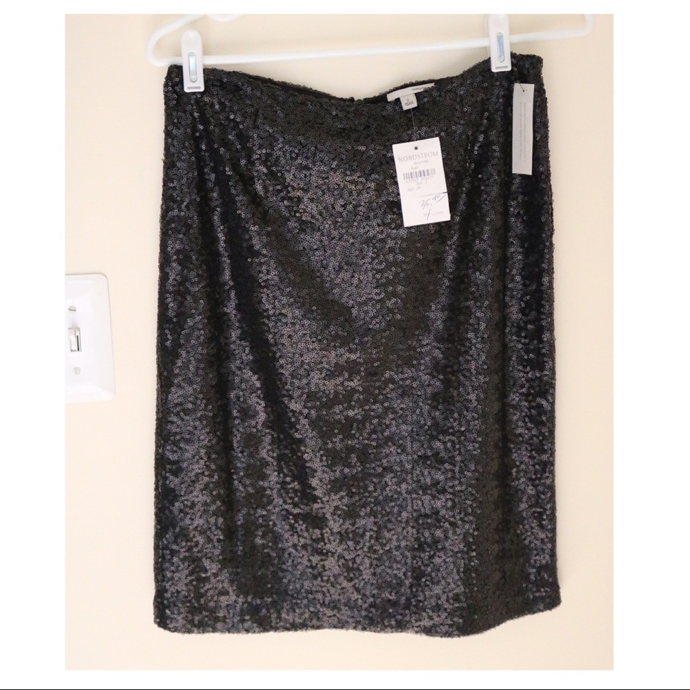 Halogen Sequin Pencil Skirt